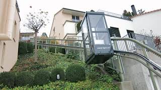 Privater Treppenlift in Affoltern komplette Fahrt  private stairlift in Switzerland [upl. by Pallaton]