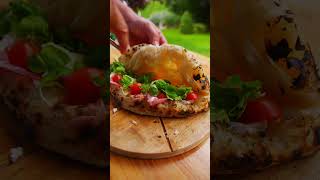 Wood Fired Pizza Sandwich woodfiredoven pizzasandwich foodie pizzaoven asmrfood shorts [upl. by Natassia]