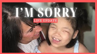 IM SORRY  Life Update Day In The Life Special Needs Mom [upl. by Tnecnev]