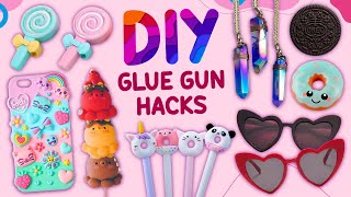 8 GLUE GUN HACKS AND CRAFTS IDEAS YOU WILL LOVE [upl. by Wiskind897]