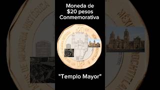 MONEDA DE 20 PESOS quotTEMPLO MAYORquot CONMEMORATIVA [upl. by Ahtnahc]