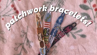 making sanrio patchwork bracelets ♡ [upl. by Atinihs]