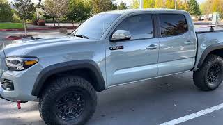 Tacoma Trd Pro on 33s with no lift  360 walk around [upl. by Nanji580]