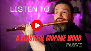 Listen to a beautiful Mopane wood flute [upl. by Etta]