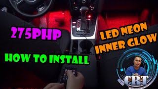 Paano Ikabit ang LED Neon UnderGlow by LAZADA Atmosphere Lamp L12 Car Interior [upl. by Madanhoj]