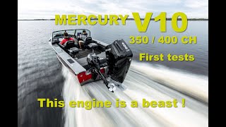 Mercury Verado V10 350  400 hp  This outboard engine is a beast [upl. by Ahsanat186]