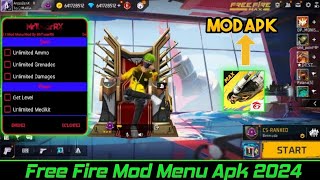 free fire mod menu apk ✅ free fire mod apk 2024  how to get unlimited Diamonds  AK HACKS YT [upl. by Llemij]