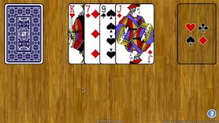 One Handed Solitaire Solitaire  How to Play [upl. by Ellynad]