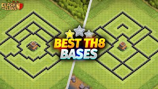 New Best Th8 base link WarFarming Base Top20 With Link Clash of Clans  best base th 8 defense 2 [upl. by Court]