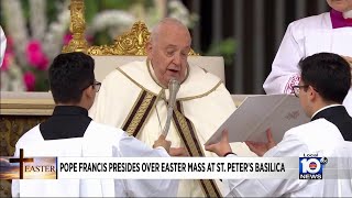 Pope Francis holds Easter Sunday mass at the Vatican [upl. by Halstead]