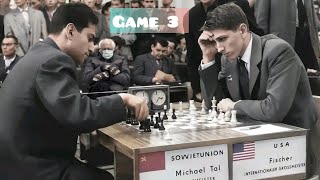 Bobby Fischer vs Mikhail Tal • Game 3 [upl. by Chavez]