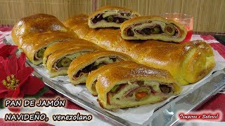 PAN DE JAMÓN NAVIDEÑO VENEZOLANO la receta más fácil de todas [upl. by Annait]