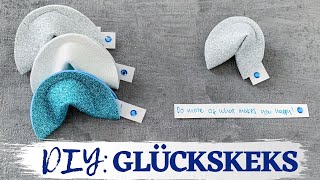 🍀 DIY – Glückskekse  Basteln mit Moosgummi  VALENTINSTAG [upl. by Mandel]