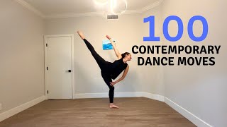 100 Contemporary Dance Moves  Lyrical Contemporary and Modern Dance [upl. by Lyreb]