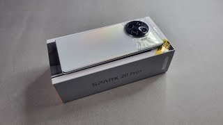 Tecno Spark 20 Pro Plus Unboxing amp Camera Test  Retail Unit  Lunar Frost Colour [upl. by Laon]