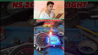 Ns200 back light modify ns200 ns400 bajajpulsar [upl. by Ecinerev295]