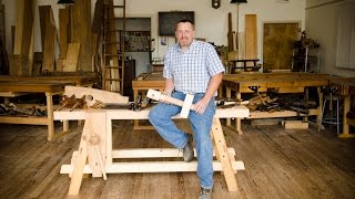 The Portable Moravian Workbench at The Woodwrights School [upl. by Mahan]