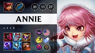 Annie ARAM Triple Kill Unstoppable  NA Master Patch 1419 [upl. by Arin169]