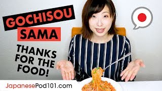 When to say “Gochisou sama” Thanks for the food in Japanese [upl. by Cameron]