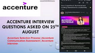 Accenture Interview After Communication assessment  How To Prepare For Accenture [upl. by Anesusa]