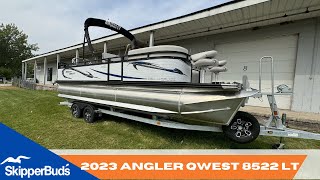 2023 Angler QWEST 8522 LT Boat Tour SkipperBuds [upl. by Favrot]