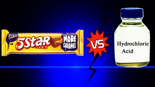 Chocolate Vs Hydrochloric Acid  How it reacts Must Watch [upl. by Ninnetta]