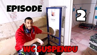 Pose du WC suspendu grohe épisode 2 [upl. by Aiynat]