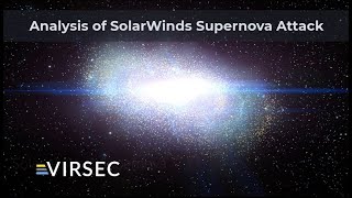 Analysis of SolarWinds Supernova Attack [upl. by Feriga]