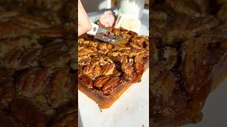 My viral insanely delicious pecan pie bars made even better  Recipe in description [upl. by Yleak]