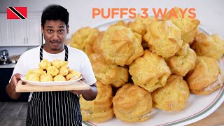 Classic Puffs Recipe 3 Ways by Chef Shaun 🇹🇹 Foodie Nation [upl. by Weisbrodt455]