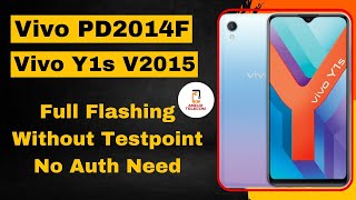 Vivo Y1s Flashing  PD2014F Flashing  Without Vivo Testpoint  Unlock Tool Tutorial [upl. by Lamej]