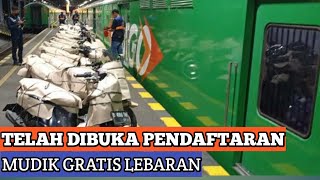 MUDIK GRATIS 2024  MOTIS 2024 Tutorial Booking Jadwal dan Stasiun Tujuan [upl. by Horgan]