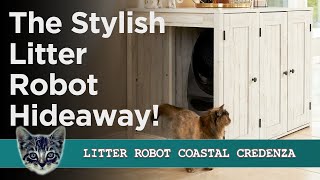 Litter Robot Coastal Credenza The Stylish Way To Hide Your Litter Box RATED [upl. by Holna]