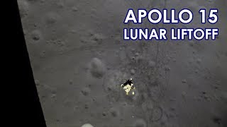 APOLLO 15 Lunar Liftoff  Stabilized amp Speed Corrected 19710802 HD source [upl. by Alleuqram]