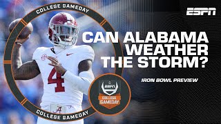 Can Alabama WEATHER THE STORM against Auburn in the Iron Bowl 👀  College GameDay [upl. by Cinda]