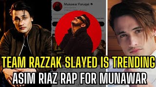 bb17  Team Razzaq Slayed is trending Asim Riaz Rap for Munawar biggboss17 asimriaz mkjw [upl. by Ahseyn]