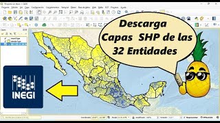 Descarga capas de los límites Entidades y municipios SHP de México del INEGI link en DESCRIPCIÓN [upl. by Apple830]