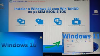 INSTALAR O WINDOWS 11 EM QUALQUER PC com WinToHDD [upl. by Ahtnicaj]