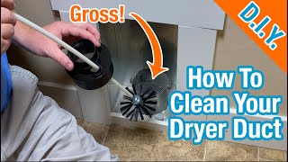 How To Clean Your Dryer Vent Duct  Step By Step  Its Super Simple [upl. by Rexanne]