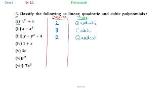 9  Maths  Polynomials  Ex 21  Q5 [upl. by Lillian]