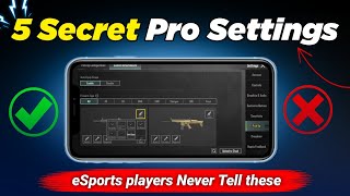 ⚡FASST⚡ CHANGE THESE IMMEDIATELY 🔥🔥 My eSports Player Friend Told These SECRET SETTINGS 😱 [upl. by Filberto]