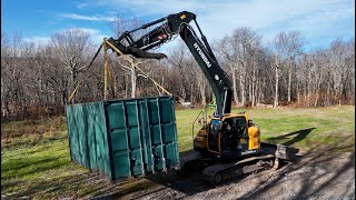 Making a level pad for shipping containers [upl. by Rohn]