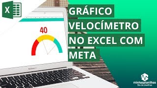 Gráfico Velocímetro com Meta no Excel [upl. by Ivad393]