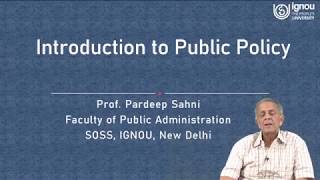 IGNOU Live Session on Introduction to Public Policy [upl. by Ruel]