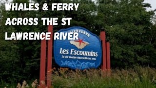 Traverse Ferry to Trois Pistoles from Les Escoumins OUR 18 MONTH RV TRIP [upl. by Monteria]