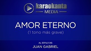 Karaokanta  Juan Gabriel  Amor eterno 1 tono más grave [upl. by Chernow]