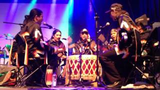 Buffalo Hat Singers quotTraditional Songquot  Presence Autochtone Montreal 20160805 [upl. by Demaggio]