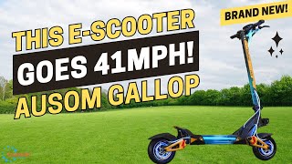 BLAZING FAST 41MPH ELECTRIC SCOOTER  AUSOM GALLOP ESCOOTER REVIEW [upl. by Aristotle141]