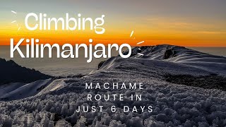 Climbing Mt Kilimanjaro  Machame Route in 6 Days [upl. by Nnylarej]