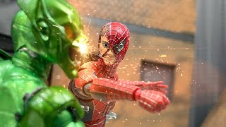 stop motion SpiderMan vs Green Goblin  Final Fight SpiderMan 2002 [upl. by Dnalyar]